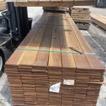 Ca. 182x Guyana Ipé planken geschaafd, 16x140mm, lengte 350cm